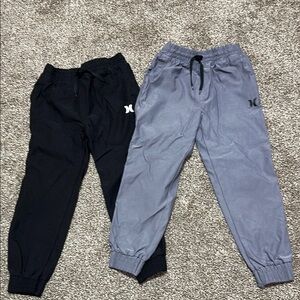 Hurley Kids Jogger Pants - Black and Gray size 5/6 SET OF TWO PANTS
